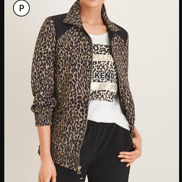 Chico's Zenergy Cheetah-Print Zip Athletic Jacket Size 1 (Us 8-10) - Picture 12 of 12